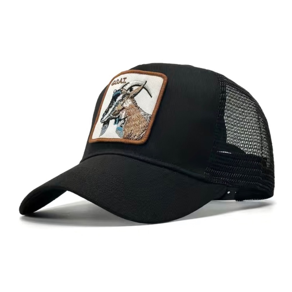 Goat Embroidered Trucker Hat